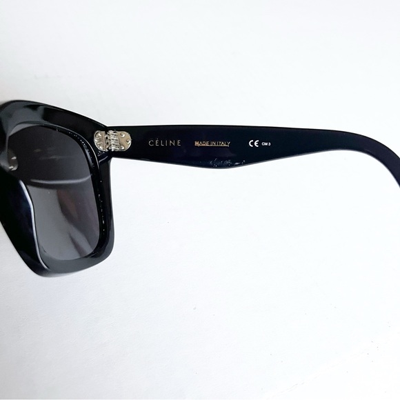 Celine CL41076/S 807BN Black Oversized Square Lens Tilda Sunglasses - Picture 3 of 5